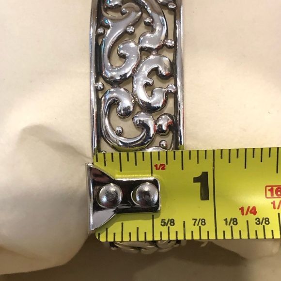 Barse Sterling Silver Scroll Cuff & Vintage Sterling Silver Modern Style Cuff - Picture 10 of 16